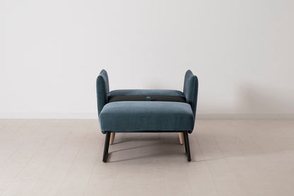 Model 08 Chair Bed Single Sofa Bed, Oak / Hydro