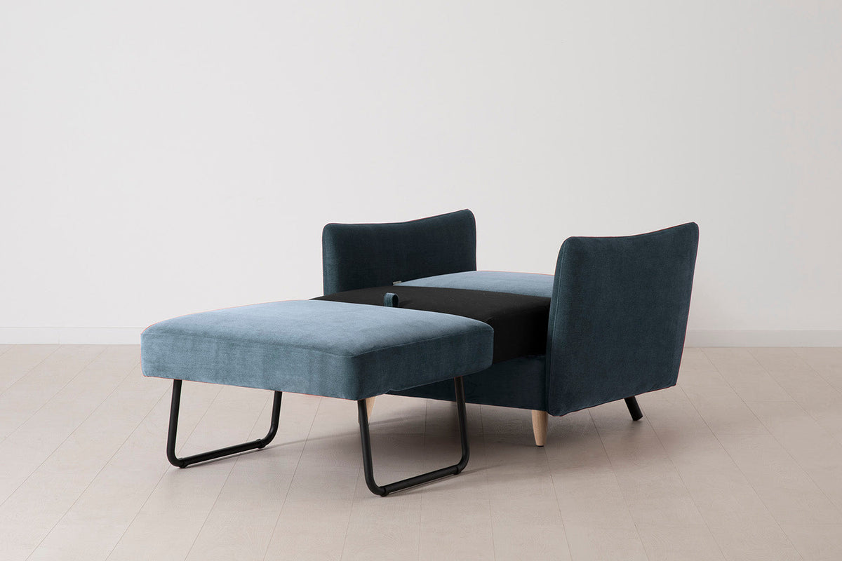 Model 08 Chair Bed Single Sofa Bed, Oak / Hydro