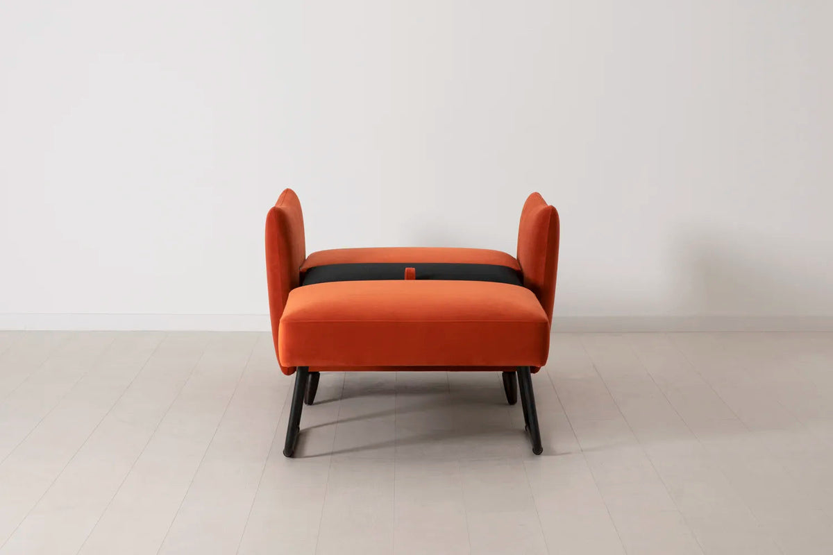 Model 08 Chair Bed Single Sofa Bed, Paprika