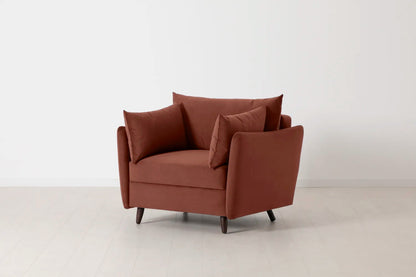 Model 08 Chair Bed Single Sofa Bed, Brick