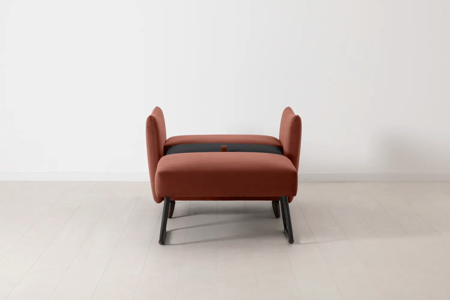 Model 08 Chair Bed Single Sofa Bed, Brick