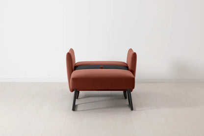 Model 08 Chair Bed Single Sofa Bed, Brick