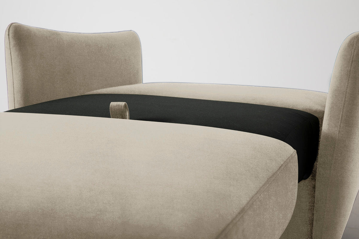 Model 08 Chair Bed Single Sofa Bed, Flax