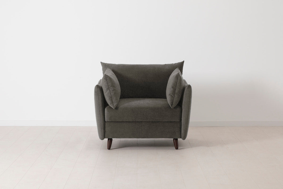 Model 08 Chair Bed Single Sofa Bed, Mink