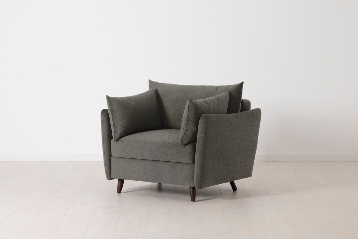Model 08 Chair Bed Single Sofa Bed, Mink
