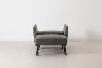 Model 08 Chair Bed Single Sofa Bed, Mink