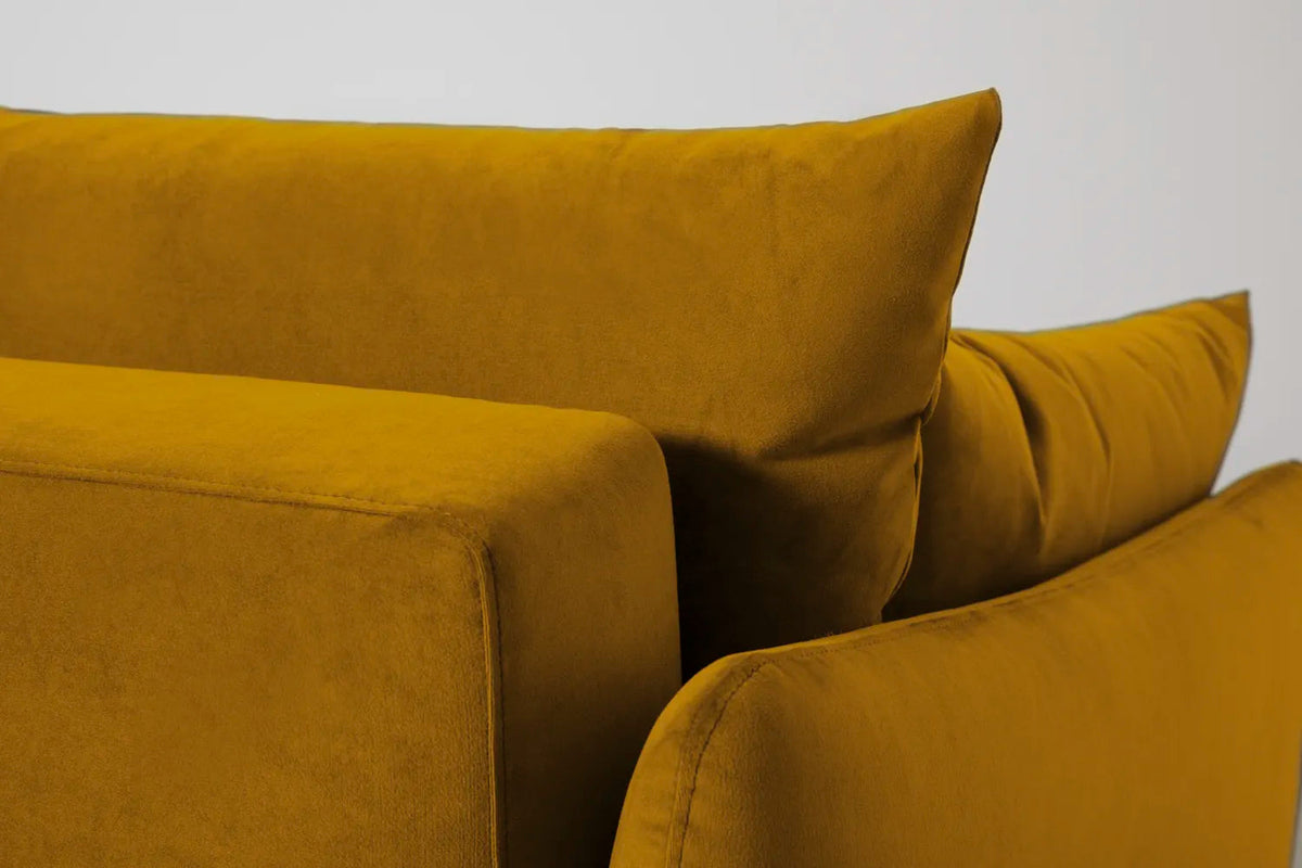Model 08 Chair Bed Single Sofa Bed, Oak / Mustard