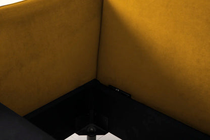 Model 08 Chair Bed Single Sofa Bed, Oak / Mustard