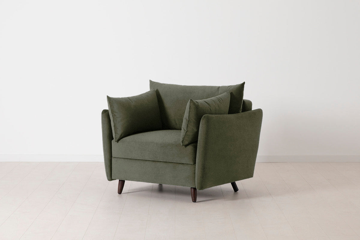 Model 08 Chair Bed Single Sofa Bed, Pine
