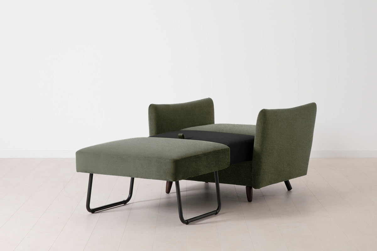 Model 08 Chair Bed Single Sofa Bed, Pine