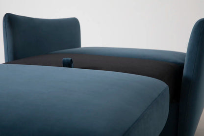 Model 08 Chair Bed Single Sofa Bed, Oak / Teal