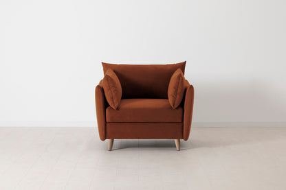 Model 08 Chair Bed Single Sofa Bed, Oak / Umber