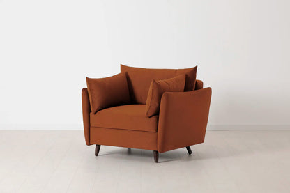 Model 08 Chair Bed Single Sofa Bed, Umber