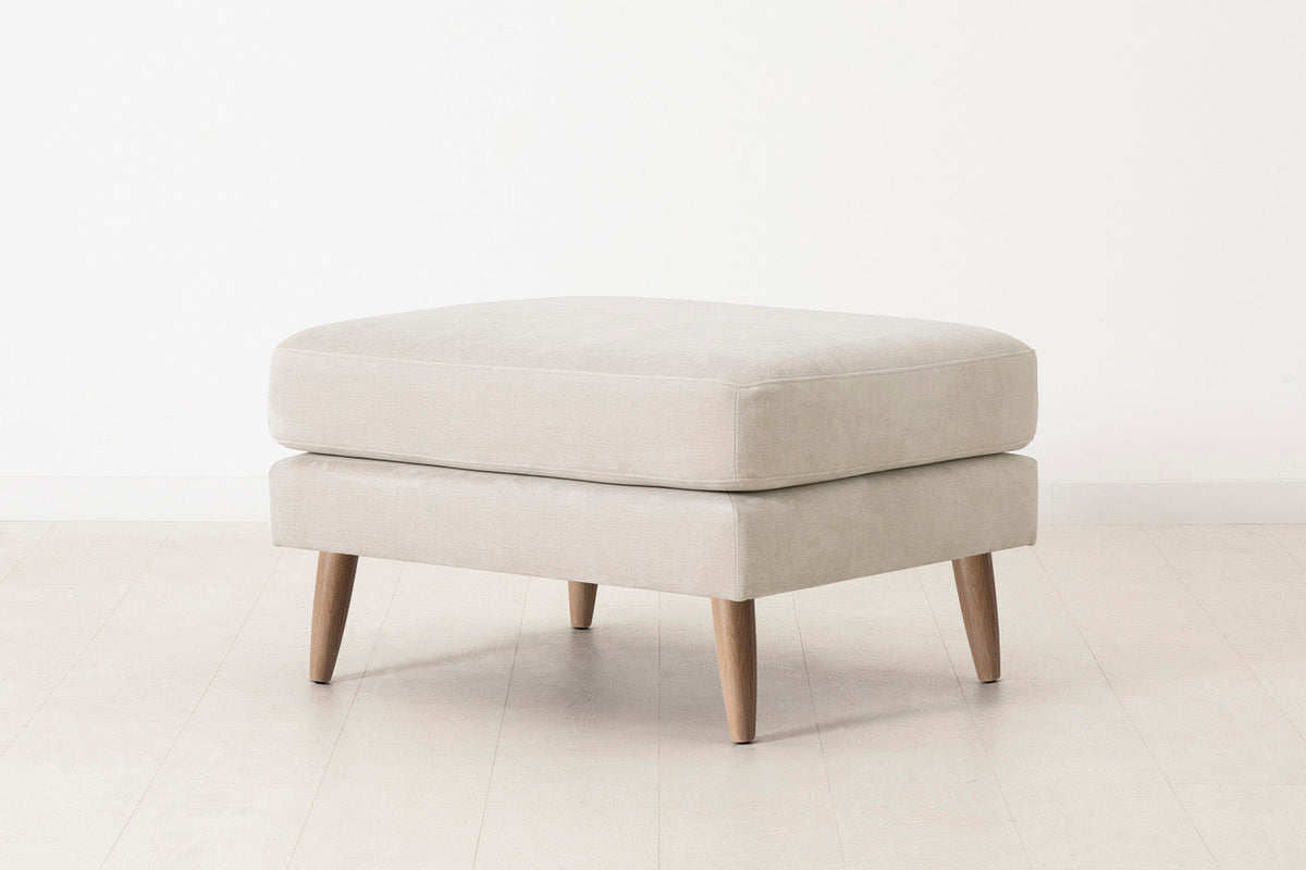 Model 08 Ottoman, Oak / Chalk
