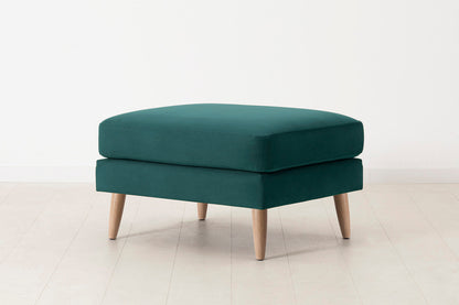 Model 08 Ottoman, Oak / Kingfisher