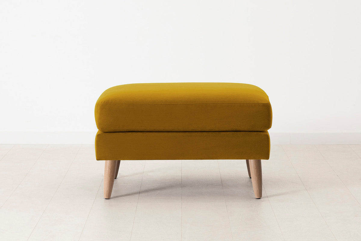 Model 08 Ottoman, Oak / Mustard