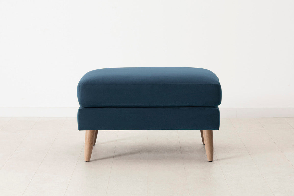 Model 08 Ottoman, Oak / Teal