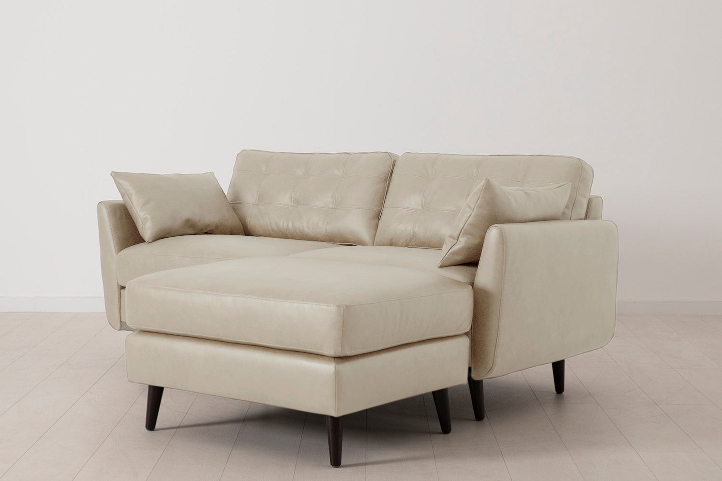 Model 10 2-Seater Sofa with Ottoman, Oyster
