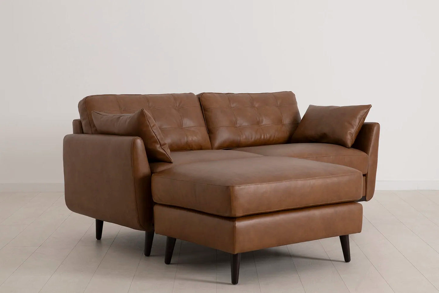 Model 10 2-Seater Sofa with Ottoman, Maple