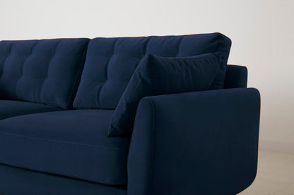 Model 10 2-Seater Sofa with Ottoman, Indigo