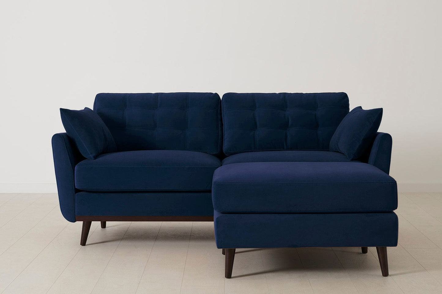 Model 10 2-Seater Sofa with Ottoman, Indigo