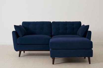Model 10 2-Seater Sofa with Ottoman, Indigo