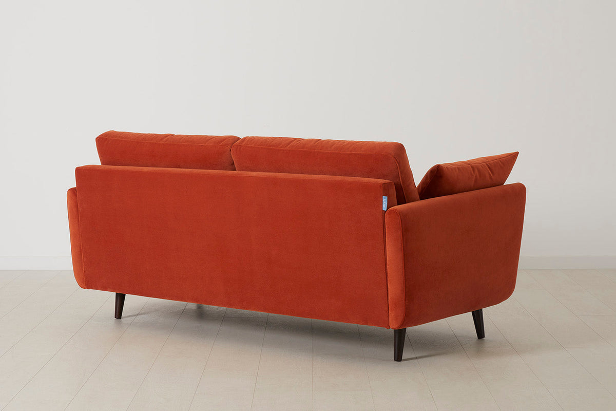 Model 10 2-Seater Sofa with Ottoman, Paprika