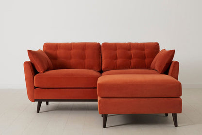 Model 10 2-Seater Sofa with Ottoman, Paprika