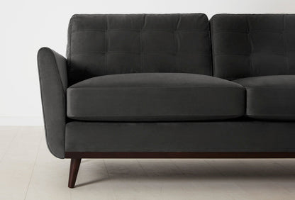 Model 10 2-Seater Sofa with Ottoman, Charcoal