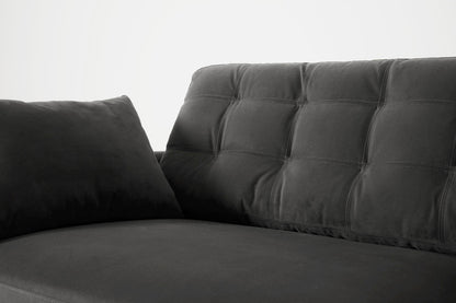 Model 10 2-Seater Sofa with Ottoman, Charcoal