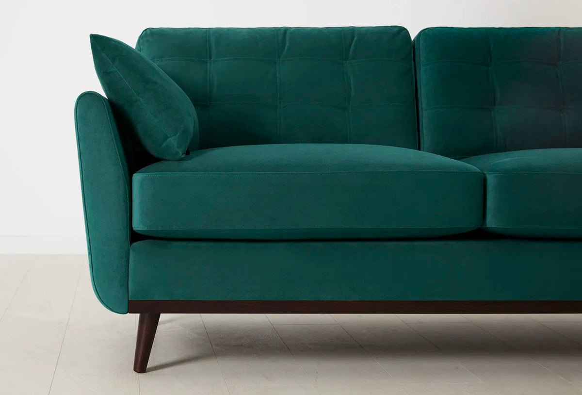 Model 10 2-Seater Sofa with Ottoman, Kingfisher