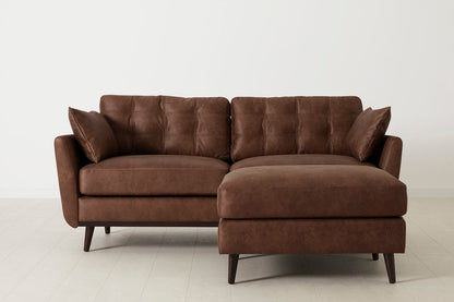 Model 10 2-Seater Sofa with Ottoman, Chestnut