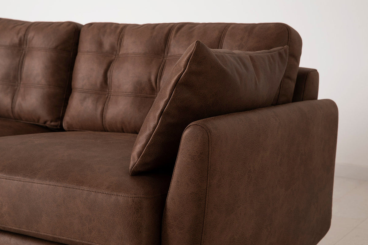 Model 10 2-Seater Sofa with Ottoman, Chestnut