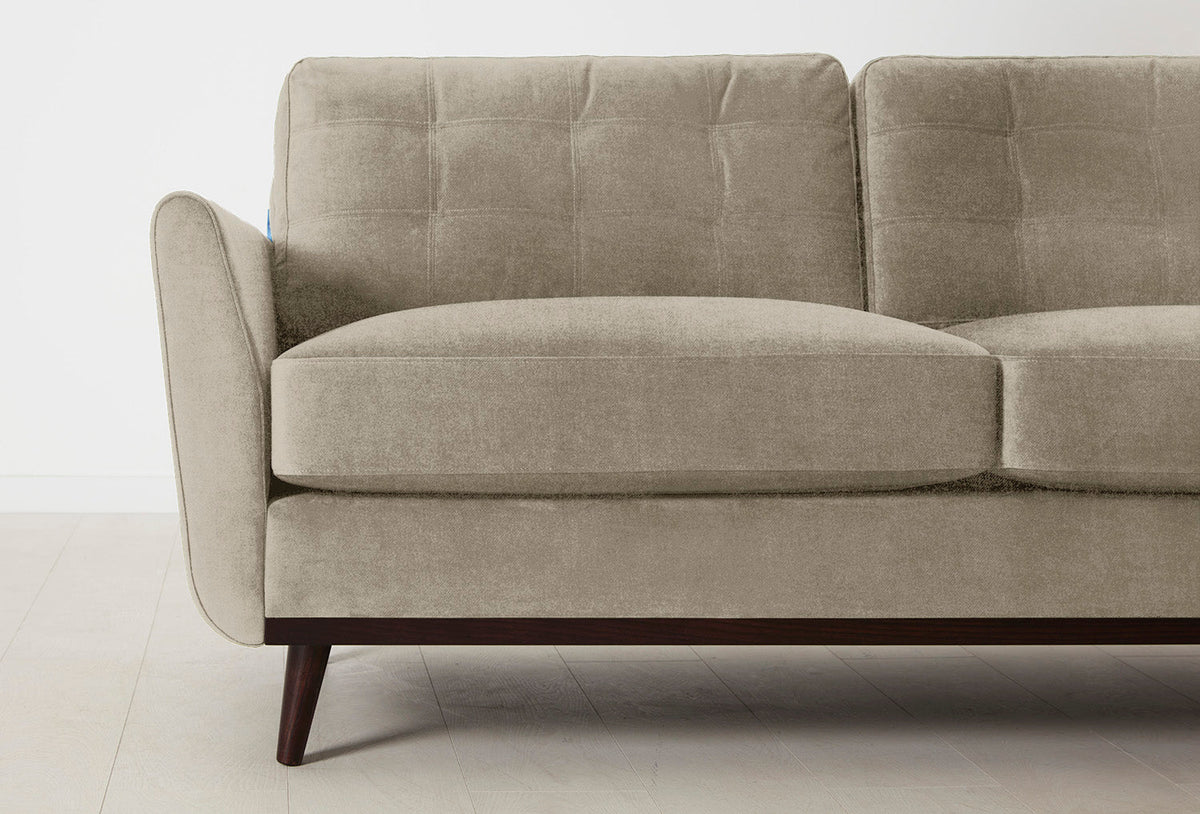 Model 10 2-Seater Sofa with Ottoman, Flax