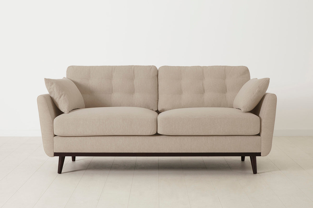 Model 10 2-Seater Sofa with Ottoman, Oatmeal