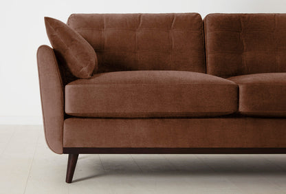 Model 10 2-Seater Sofa with Ottoman, Russet
