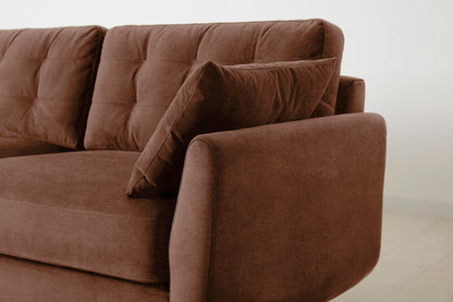 Model 10 2-Seater Sofa with Ottoman, Russet