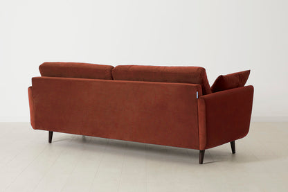 Model 10 3-Seater Sofa with Ottoman, Brick