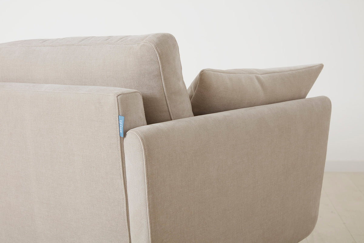Model 10 3-Seater Sofa with Ottoman, Chalk