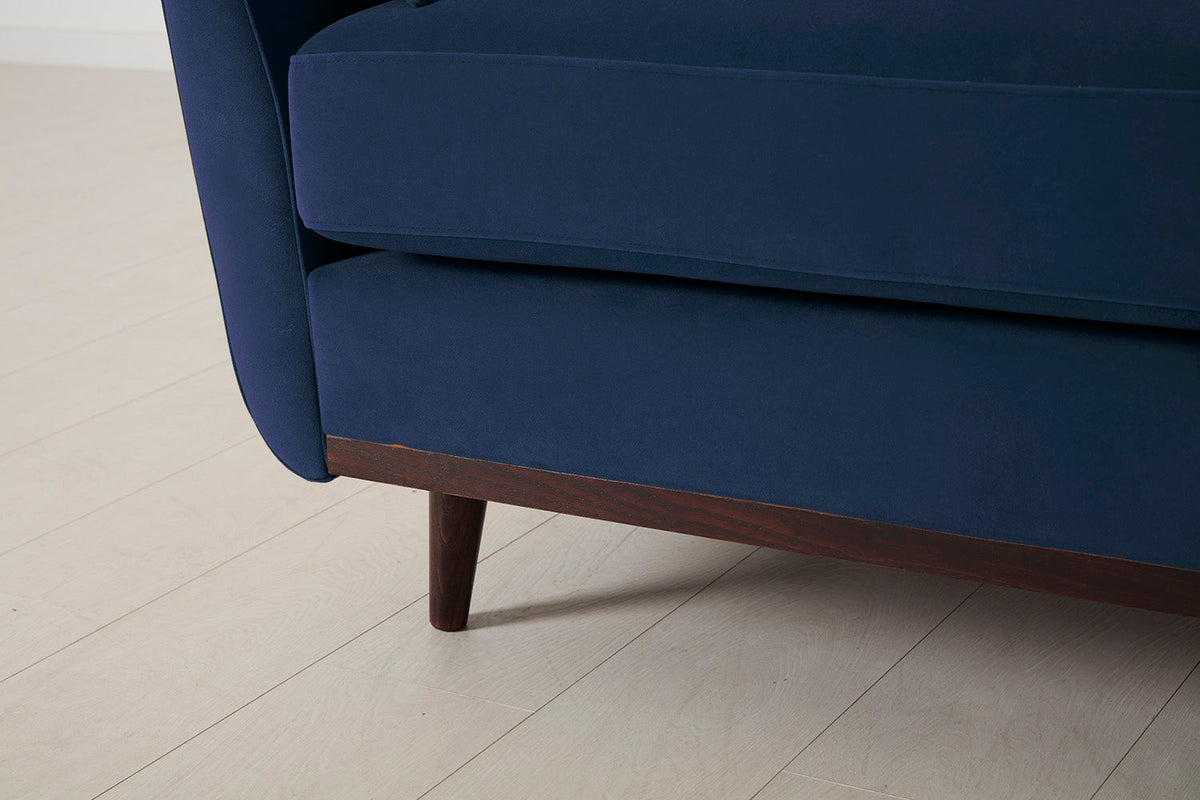 Model 10 3-Seater Sofa with Ottoman, Indigo