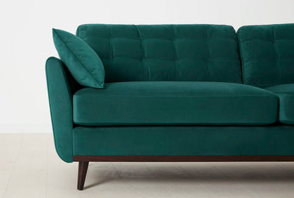 Model 10 3-Seater Sofa with Ottoman, Kingfisher