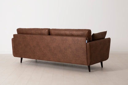 Model 10 3-Seater Sofa with Ottoman, Chestnut