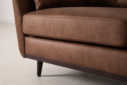 Model 10 3-Seater Sofa with Ottoman, Chestnut