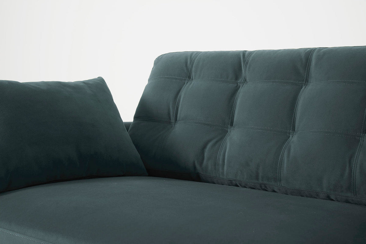 Model 10 3-Seater Sofa with Ottoman, Petrol