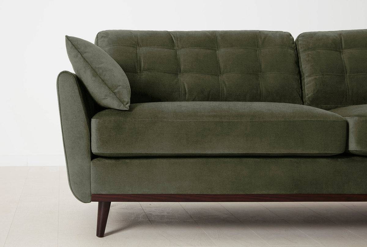 Model 10 3-Seater Sofa with Ottoman, Pine