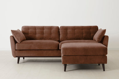 Model 10 3-Seater Sofa with Ottoman, Russet