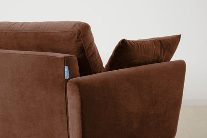 Model 10 3-Seater Sofa with Ottoman, Russet