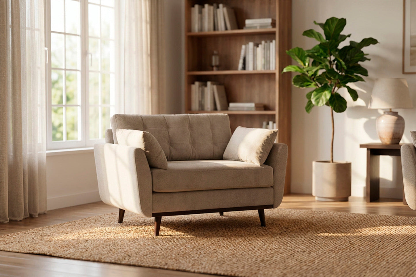 Model 10 Loveseat, Chalk