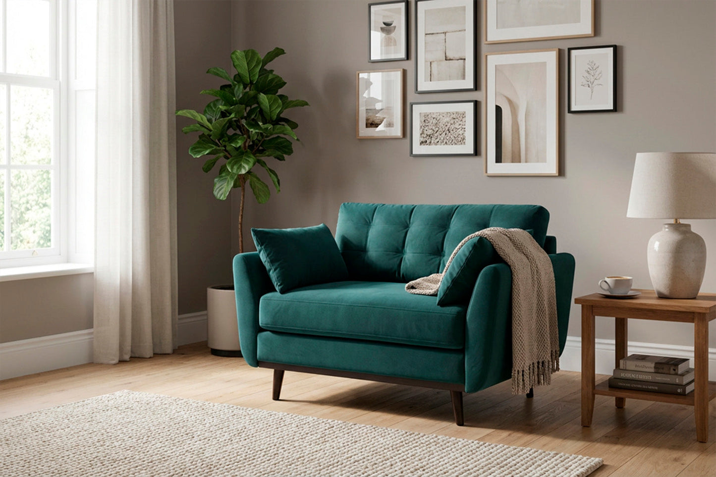 Model 10 Loveseat, Kingfisher