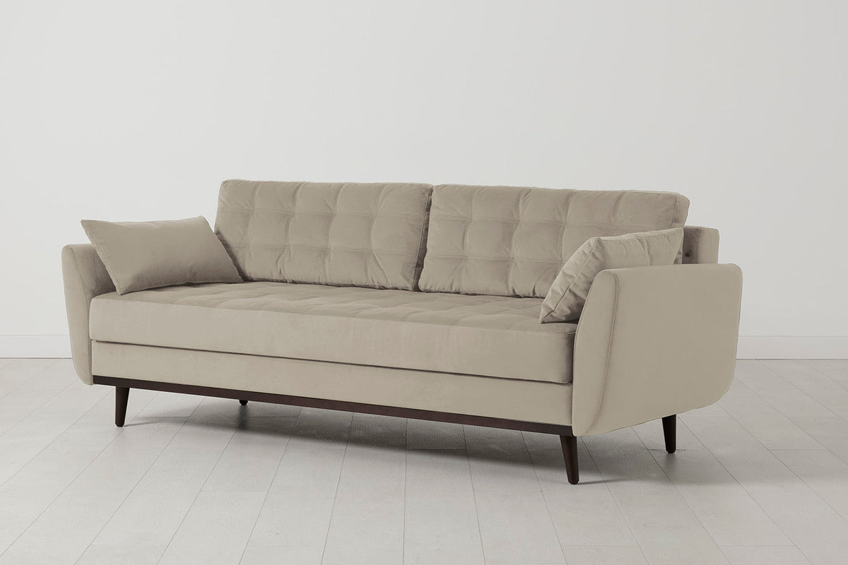 Model 10 Sofa Bed 3 Seater, Bone